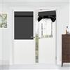 Muamar Tende oscuranti per porte francesi, colore nero, 63 x 101 cm, tende oscuranti per porta finestra, tende per porte e finestre, isolamento termico, 1 pannello