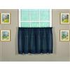 Today's Curtain Emelia Original - Coppia di ripiani in voile 61 cm, blu navy, 152,4 cm x 61 cm (lunghezza x larghezza)