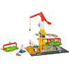 Matchbox Action Drivers - Playset Cantiere con luci e suoni, include gru gigante, veicolo da costruzione, mini personaggio e accessori, giocattolo per bambini, 3+ anni, HPD63