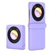 GIOPUEY Cover Compatibile con Nubia Flip, Materiale PC Rigido Custodia, Comodo e Liscio al Tatto Case，Antiurto, Anti-Impronta - Purple