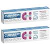 Curasept Biosmalto Baby-Kid Dentifricio Carie Abrasione & Erosione Gusto Fragola 2x50 ml