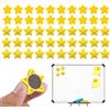 UDNFHL 50 Pezzi Di Piastrelle A Stella Gialla, Cerotti Magnetici Multifunzionali Creativi, Comode Mini, Graziose Patch Di Frigorifero, Per Ufficio E Scuola.