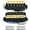 OriPure Alnico Set di 5 pickup per chitarra elettrica Humbucker a doppia bobina per mastro 7,2 K+ e pickup ponte 8,4 K per chitarra elettrica Zebra.