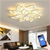 Tetipa Lampada da soffitto dimmerabile a LED a risparmio energetico con app, telecomando, cambia colore, per soggiorno, camera da letto, cameretta dei bambini