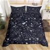 Homemissing Universo Pianeta Decorazione dell'Universo Galassia Stellare Constellation Copripiumini Stile Boemo Super Soft Decorazione della Camera da letto Set Copripiumino 200x200cm