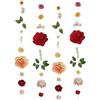 CEWUDA 2 Pezzi Ghirlanda Fiori Artificiali Ghirlanda di Peonia Rosa Appesi Fiori Finti per Decorazioni 190 cm Fiori di Seta Vite per Arco di Nozze Casa Giardino Matrimoni Feste Giardini Stanze