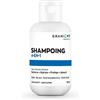 Granions Shampoo 4 in 1 Tutti i Tipi di Capelli Formato Viaggio, Rafforza, Idrata, Protegge, Ammorbidisce, Biotina, Aloe Vera, Estratto di Proteine del Riso, Estratto di Miele,100 ml
