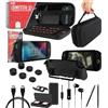 Orzly Accessori per Switch 2 - Custodia e Pellicola Protettiva per Nintendo Switch 2 (2025), Cavo di Ricarica, Porta Giochi, Custodia con Impugnatura Comfort, Cuffie e Altro - Edizione Regalo