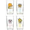Generic Kakao Ryan Soju Bicchiere da birra somek somac Ryan Apeach Muzi Tube coreano bicchieri da birra alcolici, set di 4, bianco