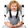 MZSX Seggiolone portatile da viaggio regolabile, seggiolino, sedile rimovibile, seggiolino portatile per bambini pieghevole, seggiolino di sicurezza lavabile per casa, viaggi, shopping, ristoranti
