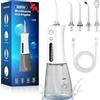 SURFOU Idropulsore Dentale Portatile Idrogetto per Pulizia Denti Professionale, Elettrico Oral Water Flosser Irrigatore Orale Doccia con Acqua Pulitore Getto, Idropulsore da Viaggio Idropulitore
