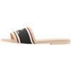 Armani Exchange Sandalo da Donna Thin, Big Printed Logo, Coloured Lines Slide, Rosa, 35 EU