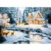 Collection D'Art Taiga Haus Tela Aida Stampata per Ricamo a Punto Croce, Cotone, Multicolore, 29 x 40 cm