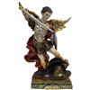 DRW Figura San Michele Arcangelo Difensore della Fede e Protettore delle Famiglie in Resina Dipinto a Mano 5x5x15 cm