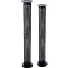 Casablanca modernes Design Casablanca Retino Candelabro - Metallo - Nero - Opaco - Cilindrico - Altezza 82 cm x Ø 15 cm - Portacandele