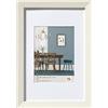 walther design bianca 40 x 50 cm con passe-partout, cornice in legno Fiorito EF050W