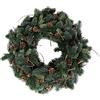 Rayher Ghirlanda Di Abete, 40 Cm Ø, Con Pigne Di Larice E Rametti Veri, Verde Abete, Decorata, Corona Dell'Avvento Artificiale, Corona Per Porte, Decorazioni Natalizie, 55950444