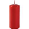 Cereria Di Giorgio - 9 Candele Cero - Diametro 5 cm Altezza 12 cm - Colore Rosso - Durata 40 Ore - Non profumate