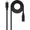 Nano Cable 10.01.4502 - Cavo USB 3.2 GEN2X2 100 W 4K/60 Hz, USB-C/M-USB-C/H, nero, 2 m