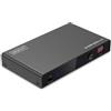 DIGITUS DS-55339 Splitter HDMI 1x2 - Ingresso: 1 porta/Uscita: 2 porte - UHD 8K/60 Hz HDTV: 7680 × 4320p - HDCP 2.3 & HDMI 2.1 - HDR, Deep Color, Commutatore EDID - Toslink, Stereo (3,5 mm)