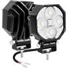 Willpower 2pcs 2.8'' 16W Faro da Lavoro Led 12V 24V Slim Faretto Led Floodlight IP67 Impermeabile 6000K Bianco Fendinebbia Barra Luci per Fuoristrada Trattore Camion Off Road Auto Moto 4x4 4WD
