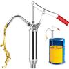 Virenex Pompa a barile con leva, pompa a barile a leva per fusti da 5 a 55 galloni, pompa a barile a leva, pompa a mano pesante con tubo telescopico per carburanti, diesel, lubrificanti, oli