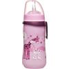 Nip Straw Cup, bicchiere con cannuccia, 12 mesi, 330 ml, rosa
