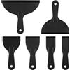 LIQWEI Set di 6 spatole in plastica, 6 misure, spatola riutilizzabile, spatola, raschietto, coltello per stucco, spatola per superficie utensile per stampante 3D, rimozione della resina, spackling