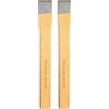 sourcing map 2 scalpelli a freddo da 17 mm di larghezza e 175 mm di lunghezza, in lega di acciaio ad alta durezza, trattati termicamente, resistenti, per tagliare rivetti, ferro, acciaio, bronzo, rame