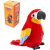 Surplex Pappagallo Parlante, Simulazione di Peluche Pappagallo Elettrico Giocattolo, Ripete Quello Che Dici, Riproduci canzoni, Educazione Precoce Giocattolo Regalo per Bambini e Neonat