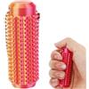BOXOB Portachiavi Stimolante Spiky Grippie, Portachiavi Anti-Stress Giocattolo Anti-Dolorifico Giocattolo Sensoriale Spinoso Originale per Rilassamento e Concentrazione (Rosso-Oro)