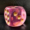 BESCON DICE Dadi in acrilico solido, 40 mm, Jumbo, DND D6, con contagocce, grandi dadi per feste a 6 facce