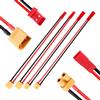 Lyeteung 4 Pezzi JST a XT30 Adattatore, XT30 Femmina / Maschio a JST Femmina / Maschio Connettori, con Cavo Silicone 15cm 20AWG, per Batteria RC LiPo