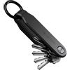 KeySmart Loop - Portachiavi FKM in silicone compatto per portachiavi, portachiavi compatto EDC senza ingombri, nero, Standard - FKM