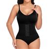 Niwicee Body Contenitivo Modellante Donna Shapewear Bodysuit Pancia Piatta Guaina Contenitiva Donna Intimo Snellente Corsetto Vita Dimagrante con Reggiseno e Tracolla Regolabile(Beige,XL)
