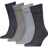 Calvin Klein 8719965009202 CK MEN SOCK 4P GIFTBOX AOP, Nero, Taglia unica