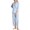 CALIDA Elegant Dreams Set di Pigiama, Harmony Blue, L Donna