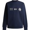 Red Bull Racing X Pepe Jeans Outline Graphic Crew Maglia di Tuta, Blu (Eton Blue), L Uomo