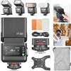Godox iT32 Flash per fotocamera + base magnetica X5-C compatibile con fotocamere Canon, TTL HSS + lampada LED, X5 serve hotshoe + trigger in una base, (controllo wireless altri flash Godox X System)