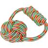Wouapy - Corda nera per cane - Corda da masticare - Giocattolo resistente in corda per cane - Gioco con palla da masticare - Nuodo BOULINA