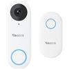 Reolink 5MP cablato Videocitofono PoE con Chime, Vista Diagonale a 180°, Video Campanello Cablato, Rilevamento di Uomo, Avvisi Intelligenti, Audio Bidirezionale, Video Doorbell, Bianco