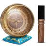HIMALAYAN BAZAAR Set di campane tibetane - Facile da suonare, autentica realizzata a mano per meditazione, suono, chakra, yoga, guarigione. Himalayan Bazaar