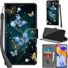 PHINIENLAND Cover per Xiaomi Redmi Note 11 Pro 5G custodia portafoglio Farfalla | 3 scomparti carte, 1 tasca banconote, Chiusura magnetica, Supporto, Pelle PU flip cover per Redmi Note 11 Pro