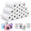 KBSICWO 12 Rotoli Carta Termica Macchina Fotografica per Bambini, Inchiostro Zero Carta da Stampa, Foglio Termica Della Stampante Bianca, Facile da Sostituire, 57x25mm