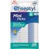 Efiseptyl - 60 Mini Picks - Bastoncini di gomma - Morbido e facile da usare - Sacchetto richiudibile