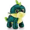 NICI Glubschis, Parko 63034 - Morbido Drago di Peluche, da coccolare e con Cui Giocare, per Bambini e Adulti, Fantastica Idea Regalo, 15 cm, Verde