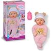 BABY born Rosie 30 cm, morbida bambola con 6 suoni e biberon