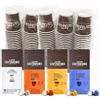 CAFFE' COSTADORO Costadoro Kit Degustazione 80 Capsule Compatibili con Nespresso®*: 20 Cento, 20 Settanta, 20 Cinquanta, 20 Decaffeinato + 100 Bicchierini, Qualità Made in Italy