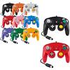 FAIRY TAIL & GLITZER FEE Controller per Game Cube bianco e switch con cavo Gamepad Joypad (nero/rosso)