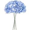 GIUSOBG Ortensie Finte Realistiche 3 Pezzi Fiori Finti 68 CM Ortensie Stabilizzate Vere Tocco Realistico Fiori Decorativi, per Matrimoni, Uffici, Bar, Arredamento Per La Casa, Cucine (Blu)
